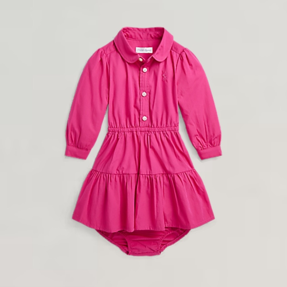 Ralph Lauren Tiered Cotton Shirtdress & Bloomer